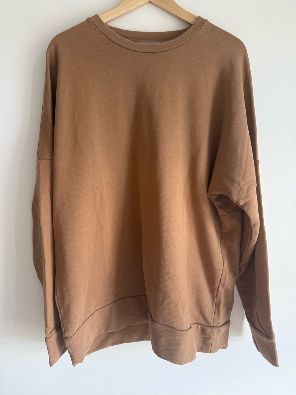 COS Men's Crewneck Sweater in Warm Brown